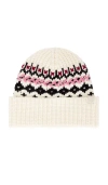 Rag & Bone Leigh Fair Isle Beanie In Ivory