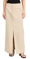 Rag & Bone Leyton Maxi Skirt In Khaki