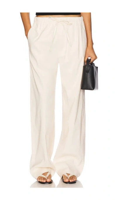 Rag & Bone Logan Linen Beach Pant In 象牙白
