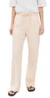 Rag & Bone Womens Ivry Logan Drawstring Stretch-linen Blend Trousers Xs In Ivry