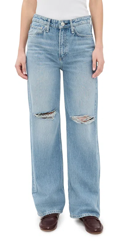 RAG & BONE LOGAN MID-RISE WIDE LEG JEANS LUDLOW