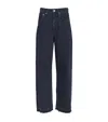 Rag & Bone Logan Mid-rise Wide-leg Jeans In Navy