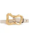 Rag & Bone Logo-buckle Leather Belt In Neutrals