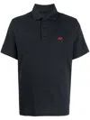 Rag & Bone Logo-embroidered Polo Shirt In Blau