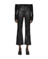 Rag & Bone Casey Coated High-rise Ankle Flare Jean In Black