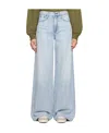 Rag & Bone Logo-patch Wide-leg Jeans In Blue