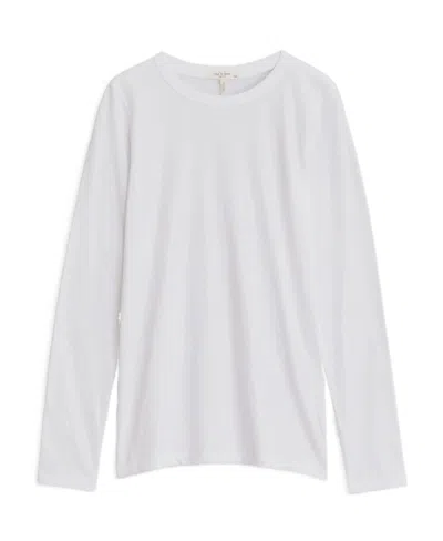 Rag & Bone Logo Round-neck T-shirt In White