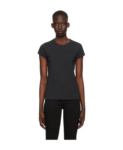 Rag & Bone Logo Round-necked T-shirt In Black