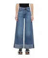 Rag & Bone Sofie Pebbles Ultra High-rise Wide Leg Jean In Blue