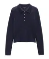 Rag & Bone Long Sleeve Polo Sweater In Indigo