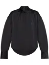 Rag & Bone Long-sleeve Polo Top In Black
