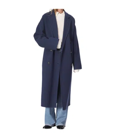 Rag & Bone Long-sleeved Coat In Blue
