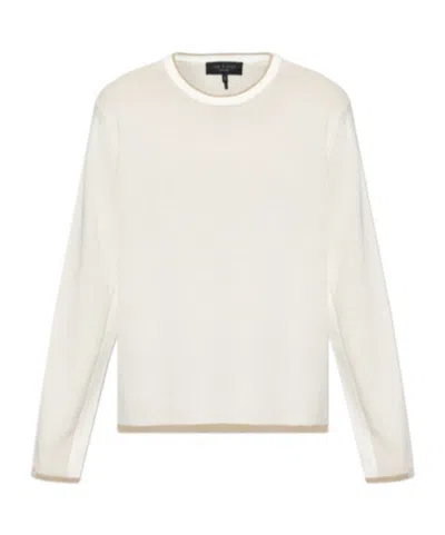 Rag & Bone Long-sleeved Sweater In White