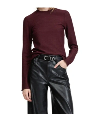 Rag & Bone Long-sleeved T-shirt In Dark Purple