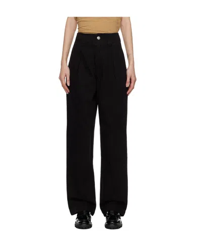 Rag & Bone Loose-fit Denim Trousers In Black