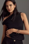 Rag & Bone Lou Off-the-shoulder Top In Black