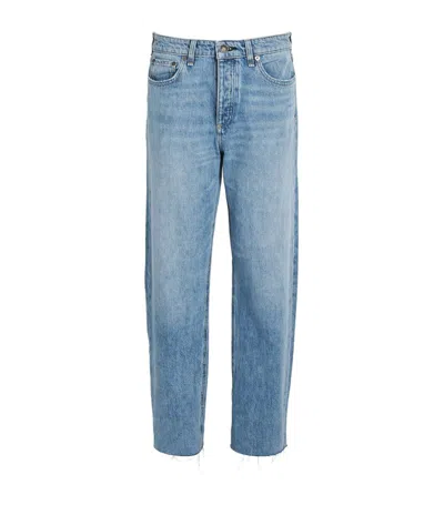 Rag & Bone Low-rise Dre Baggy Jeans In Blue