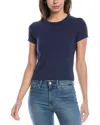 Rag & Bone Luca Slim Short-sleeve Baby Tee In Blue