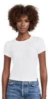 Rag & Bone Luca Slim Short-sleeve Baby Tee In White