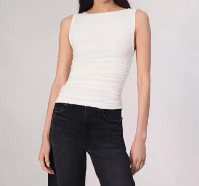 Rag & Bone Luca Shirred Tank In White