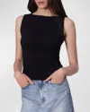 Rag & Bone The Essential Rib Tank Top In Black