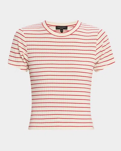 RAG & BONE LUCA STRIPE BABY TEE