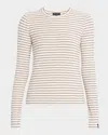 Rag & Bone Luca Stripe Long-sleeve Top In Ivorymult