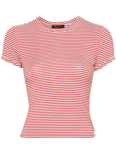 Rag & Bone Luca T-shirt In Red