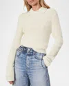 Rag & Bone Madix Polo Sweater In White