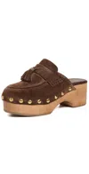 Rag & Bone Maisie Clogs Dkmochasd In Dkmochasd