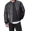 Rag & Bone Manston Leather Bomber Jacket In Black In Black
