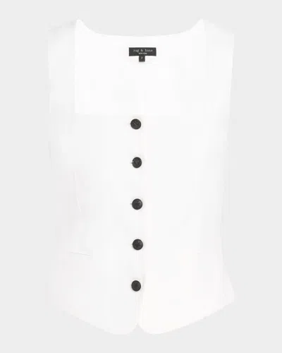 RAG & BONE MARIANA LINEN VEST