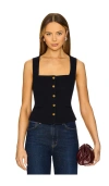 Rag & Bone Navy Mariana Textured Vest In Navy