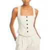 Rag & Bone Mariana Linen Vest In Multi