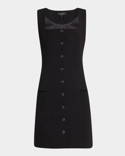 RAG & BONE MARIANNA BUTTON-FRONT MINI DRESS