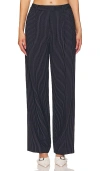 Rag & Bone Marianne Ponte Pants Navystrp In 海蓝条纹