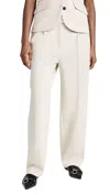 Rag & Bone Marianne Ponte Pant In Ivory/strip In Multi