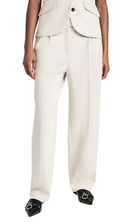 Rag & Bone Marianne Ponte Pant In Ivory/strip In Multi