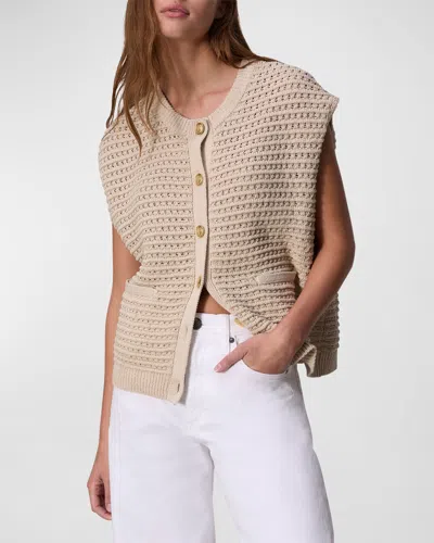 Rag & Bone Marlee Knit Vest In Turtledove