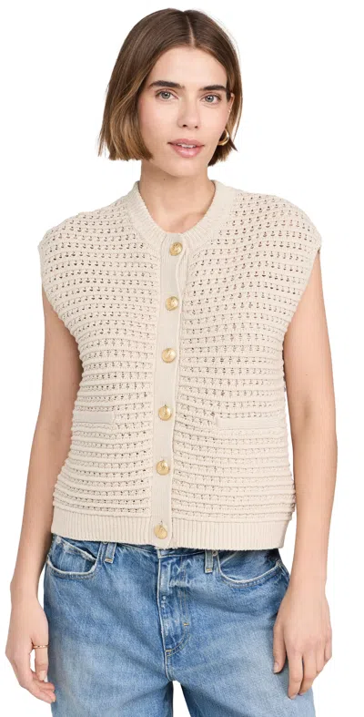 Rag & Bone Marlee Knit Vest In Turtledove