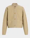 Rag & Bone Beige Marley Quilted Jacket In Tan