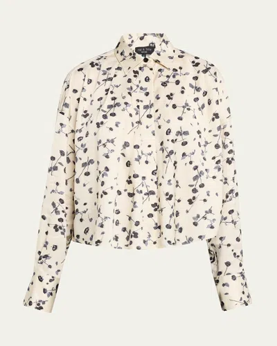 RAG & BONE MARTHA FLORAL SATIN SHIRT