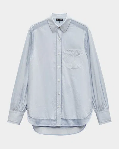 RAG & BONE MAXINE LONG-SLEEVE COMBO SHIRT