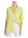 RAG & BONE MAXINE WOMENS COTTON STRIPED BUTTON-DOWN TOP