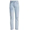 Rag & Bone Nina Cropped Faded High-rise Slim-leg Jeans In Multi