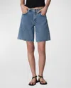 Rag & Bone Kaia High Waist Relaxed Fit Denim Shorts In Alton