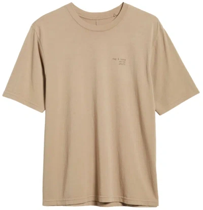 Rag & Bone 425 Logo-print Cotton-jersey T-shirt In Grey