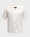 Rag & Bone Men's Avery Cotton Camp Shirt In White