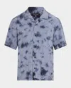 Rag & Bone Avery Washed Short Sleeve Shirt In Ombre