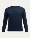 Rag & Bone Men's Bennet Knit Henley Shirt In Navy